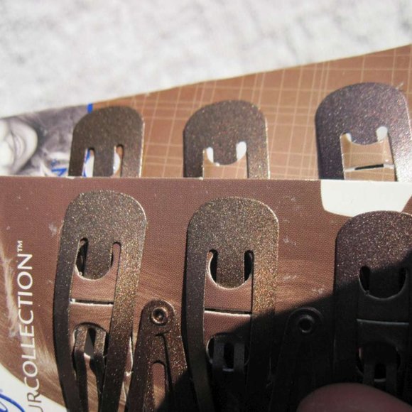 6 Goody Colour Collection Glittery Painted Metal Snap Hair Clips Blonde Brunette - Picture 12 of 16